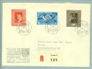 Liechtenstein 1949-08-08 Vaduz Sonderstempel Auf R-Brief - Lettres & Documents