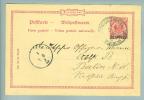 Deutsche Post In Der Türkei 1890-01-02 Ganzsache Nach Berlin - Deutsche Post In Der Türkei