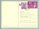 Liechtenstein 1938-10-08 Ganzsache Nach Göteborg - Enteros Postales