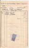 Facture Société Du Gaz Franco Belge Robert Lesage Usine De Pontivy  Pontivy 56 Morbihan Timbre Fiscal 25 C - Chemist's (drugstore) & Perfumery