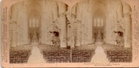 Photos Stéréoscopiques-PHOTO- 1894 -Interior Of The Cathedral Brussels Belgium Interieur Cathédrale Bruxelles-Underwood - Stereoscopic