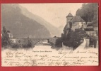 P0255 St-Maurice, Pont Sur Le Rhône Et Porte Du Scex,Précurseur,Mulet Ou Cheval,ANIME.Cachet 1901. - Saint-Maurice