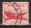 Timbre Etats-Unis Y&T Air Mail N° PA 35. Oblitéré. 6 Cents. Cote 0.15 € - 2a. 1941-1960 Usados