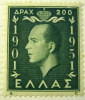 Greece 1952 King Paul 50th Birthday 200d - Mint Hinged - Unused Stamps
