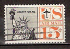 Timbre Etats-Unis Y&T Air Mail N° PA 59 (2). Oblitéré. 15 Cents. Cote 0.15 € - 2a. 1941-1960 Usados