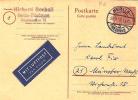 Bln193/ GA P 6 Aus Berlin-Friedenau Per Luftpost In Die BRD 20.7.50 - Cartoline - Usati