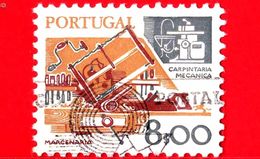 PORTOGALLO - Usato - 1980 - Strumenti Di Lavoro - Carpenteria Meccanica - Carpintaria Mecanica - 8.00 - Used Stamps