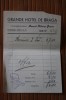 Facture Du Grand Hôtel De Braga Au Portugal-grande Hôtel De Braga : Dormida Pour 2 Personnes- - Portogallo