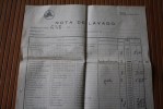 Nota De Lavado Hôtel National Madrid España Espagne-facture De L'hôtel National à Madrid En Espagne Année 50 - Espagne