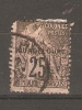 GUADELOUPE - 1891 ISSUE 25c BLACK USED (heavy Hinge)  SG 46 - Gebraucht