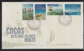 Cocos (Keeling) Islands 2011 Boats FDC - Cocos (Keeling) Islands