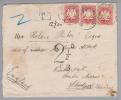 Bayern 1902-10-25 Nürnberg-Stockpol (UK) 30Pf.+12,5Cs Taxiert Inhalt - Covers & Documents