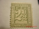 HAMBURG, SCOTT# 23a, 2&1/2s BLUE GREEN, MINT NG - Hamburg