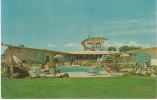 Burley ID Idaho, Ponderosa Inn Motel, Lodging, Great Neon Sign, C1950s/60s Vintage Postcard - Other & Unclassified