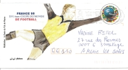 Joueur, Gardien, But, Coupe, Monde, "France 98", Classe Ouverte - Enveloppe  Illustrée Entière  (J130) - 1998 – Frankrijk