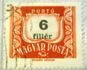 Hungary 1958 Postage Due 6f - Used - Port Dû (Taxe)