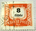 Hungary 1958 Postage Due 8f - Used - Portomarken