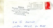 Enveloppe-Timbrée , De  Unico Rillieux-Distribution A Rillieux 69 Adressé A S A  Fortier A Arcis-sur-Aube 10 - Mechanical Postmarks (Advertisement)
