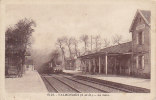 VALMONDOIS .... LA GARE ... TRAIN ... LIGNE DE CHEMIN DE FER ... FERROVIAIRE - Valmondois