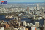 Australia- Very Rare!!-Postcard Publicity 1983-Sydney-Aerial View( Harbour Bridge And Opera) - Sydney