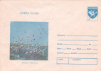 PESCARUS IN THE DANUBE DELTA,PELICAN 1990 COVER STATIONERY UNUSED ROMANIA. - Pélicans