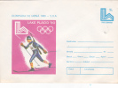 SKI ,LAKE PLACID 1980 OLYMPIC WINTER GAMES COCER STATIONERY,ENTIER POSTAL,UNUSED,ROMANIA.. - Inverno1980: Lake Placid