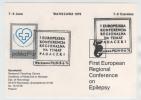 Poland Card Warszawa 8-6-1976 First European Regional Conferense On EPILEPSY - Lettres & Documents
