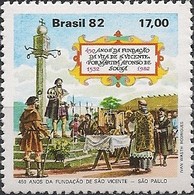 BRAZIL - TOWN OF SÃO VICENTE, 450th ANNIVERSARY 1982 - MNH - Unused Stamps