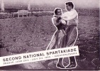 CARTE QSL CARD 1960 RADIOAMATEUR HAM OK-1 DANCE JEUX SPARTAKIADE PRAGUE PRAHA TCHECHOSLOVAQUIE CZECHOSLOVAKIA - Atletismo