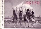CARTE QSL CARD 1960 RADIOAMATEUR HAM OK-1 JEUX SPARTAKIADE PRAGUE PRAHA TCHECHOSLOVAQUIE CZECHOSLOVAKIA - Atletica