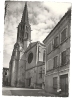 Caussade (82) :  L'église ND Et La Rue Adjacente En 1950  PHOTO VERITABLE. - Caussade