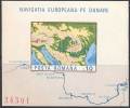 ROMANIA -  DONAU  - EUROPE - SHIP - MAPS  - IMPERF  - 1977 - Europese Instellingen