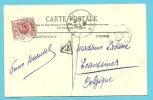 Kaart Vanuit DOUAI (France) Getaxeerd Met TX 5 Met Cirkelstempel ECAUSSINNES - Cartas & Documentos