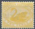 AUSTRALIA/WESTERN AUSTRALIA 1899  SWAN BIRD 2d YELLOW SC# 74 MLH CV$25.00 (DEL01) - Mint Stamps