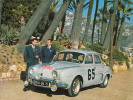 AUTOMOBILISME / COURSES : RALLYE De MONTE CARLO 1958 : DAUPHINE RENAULT - PILOTES : MONRAISSE Et FERET (k-003) - Rally's