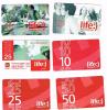 UCRAINA (UKRAINE) -  LIFE  (RECHARGE GSM) -  LOT OF 6 DIFFERENT          - USED° - RIF. 6591 - Ukraine