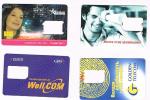 UCRAINA (UKRAINE) - (SIM GSM) -  LOT OF 4 DIFFERENT COMPANIES        - USED WITHOUT CHIP - RIF. 6596 - Oekraïne