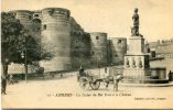 CPA 49 ANGERS LA STATUE DU ROI RENE ET LE CHATEAU 1914 - Angers