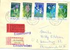 1970 Geschützte Pflanzen (III) Mi 1563-8 / Sc 1194-9 / YT 1255-60 Auf Satzbrief/lettre/on Letter [sim] - Storia Postale