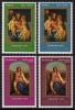 St. Lucia 1969 Christmas Madonna And Child By Paul Delaroche Holy Family By Rubens Art Paintings MNH Michel 249-252 - St.Lucie (1979-...)