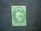 Ceylon  1857  Q.Victoria  2d    Green     SG3   Used - Ceylon (...-1947)