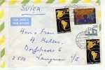 3484 Carta Aérea, Leblon 1988 , Rio De Janeiro, Brasil, - Storia Postale