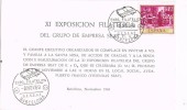 Tarjeta Exposicion BARCELONA 1969. Grupo Seat. Automoviles - Lettres & Documents