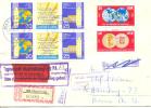 1970 Welt Getreide- Und Brotkongreß ZDR + FDGB Mi 1575-8 / Sc 1207a-9 / YT 1267A-9 Auf Brief/lettre/on Letter [sim] - Brieven En Documenten