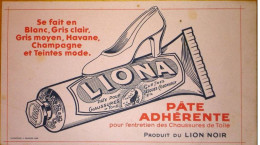 Buvard Années 30 Liona Lion Noir Pate Cirage - Produits Ménagers