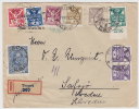 1921 Czechoslovakia Multifranked Cover Sent To Sweden. Trnava 29.IV.21. (A06188) - Cartas & Documentos
