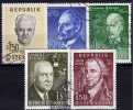 Redlich 1958 Österreich 1056, 1061, 1066, 1075 Plus 1077 O 2€ Johann Haydn Schärf Eiselberg Topic Stamps Of Austria - Explorers