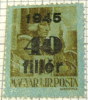 Hungary 1945 Andre Hadik Overstamped 40f - Mint Hinged - Ungebraucht