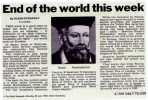 Nostradamus End Of Worlk Prediction - Newspaper - Astronomie