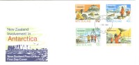 1984 FDC  New Zealand Involvement In Antarctica Set Of 4 1st Feb1984 Unaddressed Official FDC - FDC